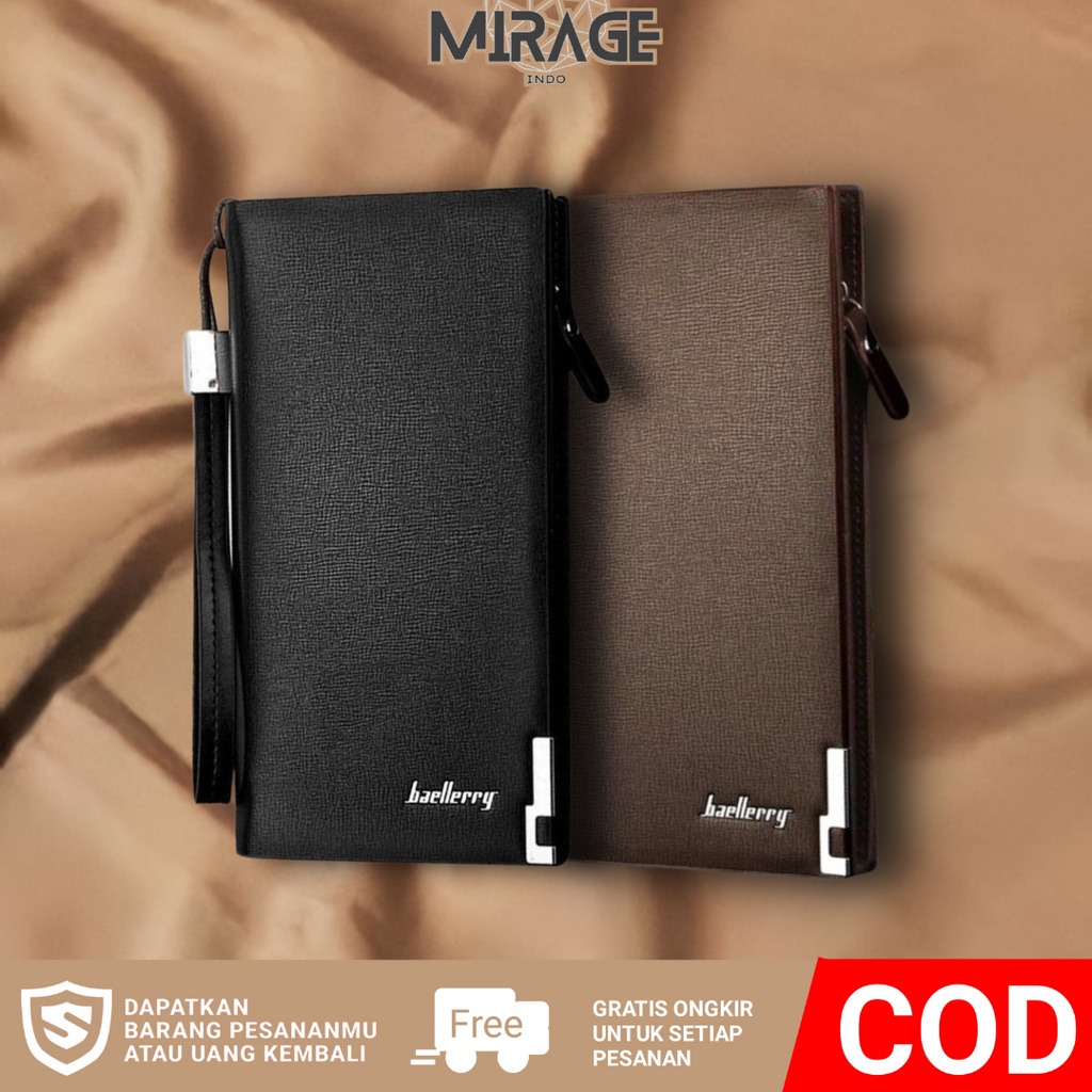 MIRAGE Dompet Hand bag Clutch Tas Tangan Panjang Kulit Casual Card Wallet Holder Kartu Atm Dan Uang 