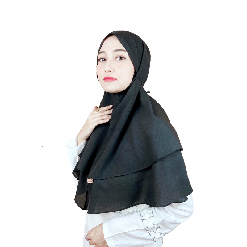 Nouri Avani Hijab Bergo Diamond 2 layer Jumbo