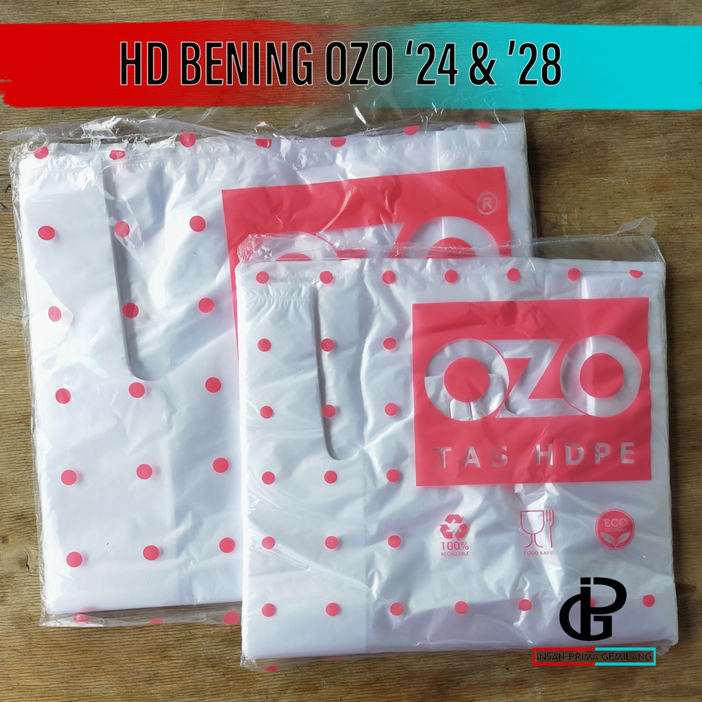 Plastik HD Bening ozo 24,28 / kantong kresek
