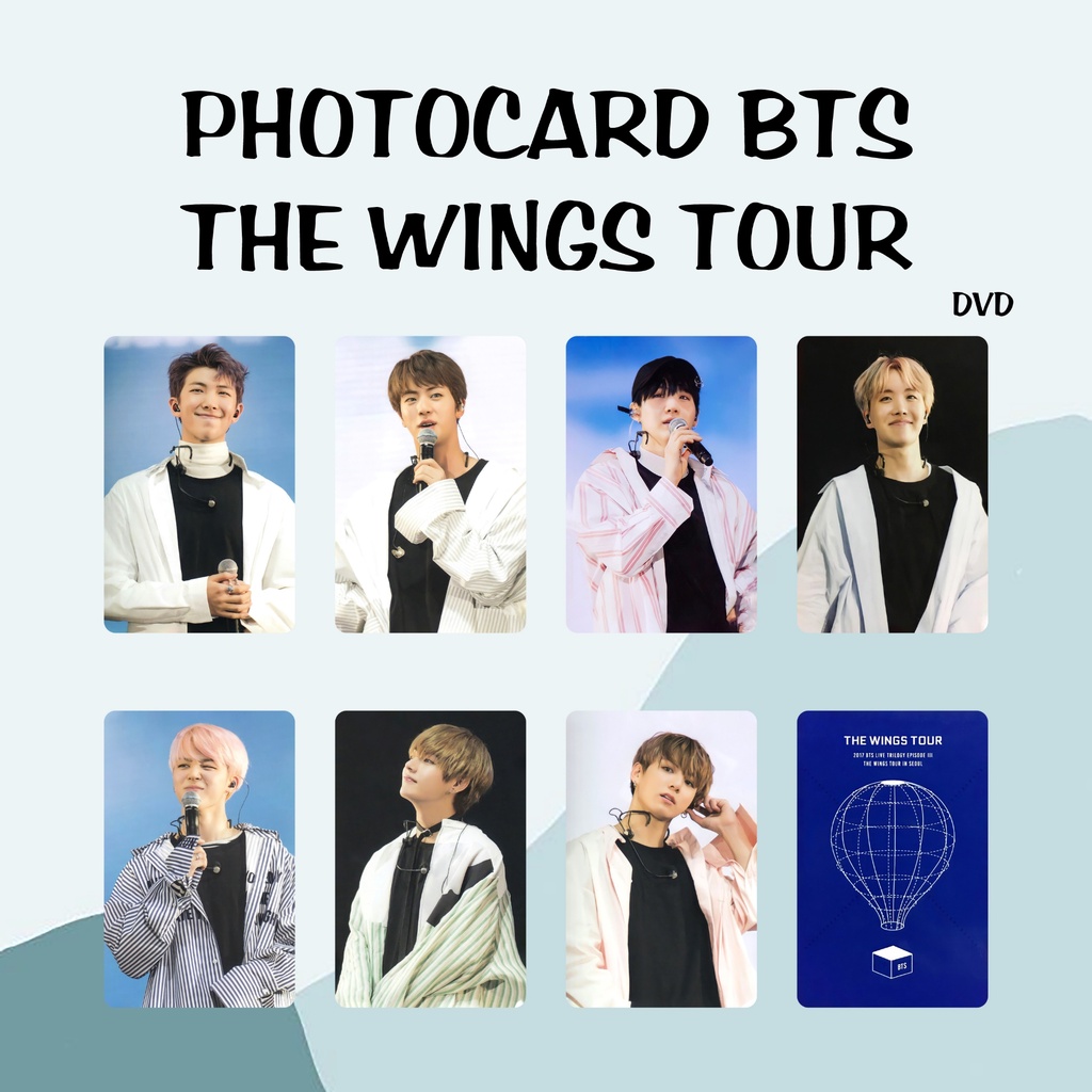 Jual PHOTOCARD BTS THE WINGS TOUR DVD Indonesia