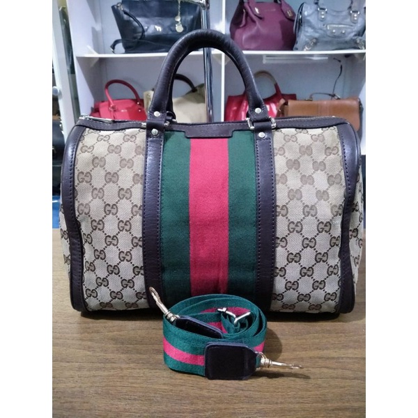 tas gucci boston speedy second brand
