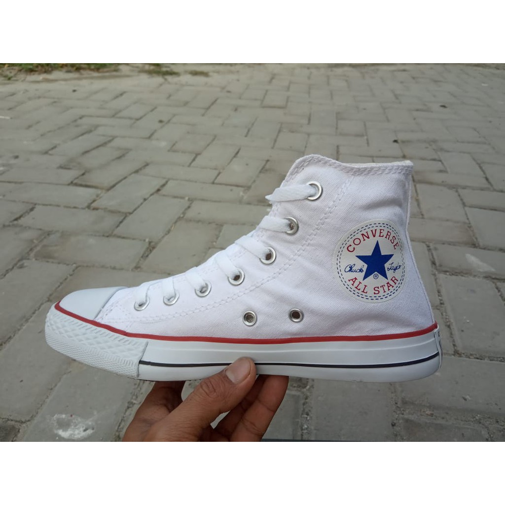 Converse All Star Sepatu Sekolah Pria Wanita Anak Sd Smp Sma Kuliah Nb Tali Full Hitam M1 Termurah