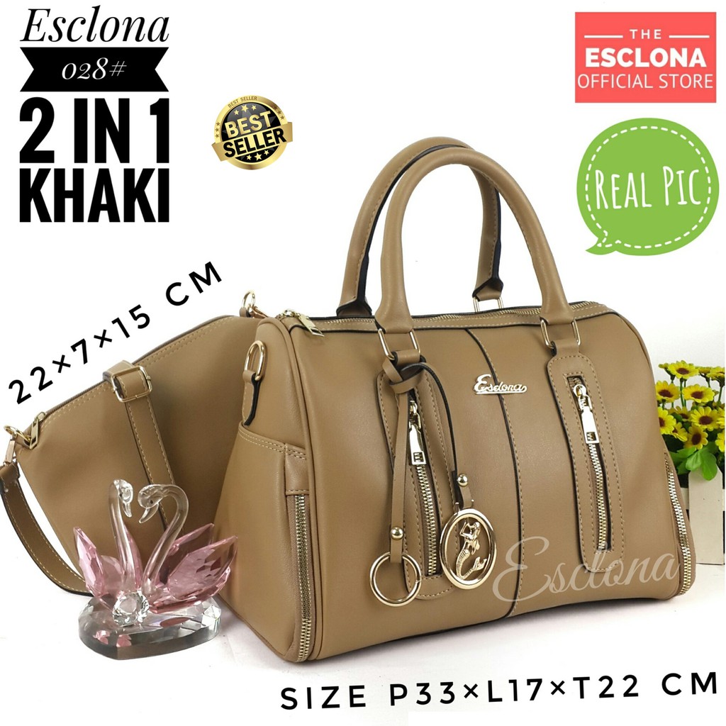 TAS BATAM WANITA IMPORT ESCLONA 028 TAS SELEMPANG WANITA TAS KERJA WANITA TERBARU TAS DOCTOR NEW S5