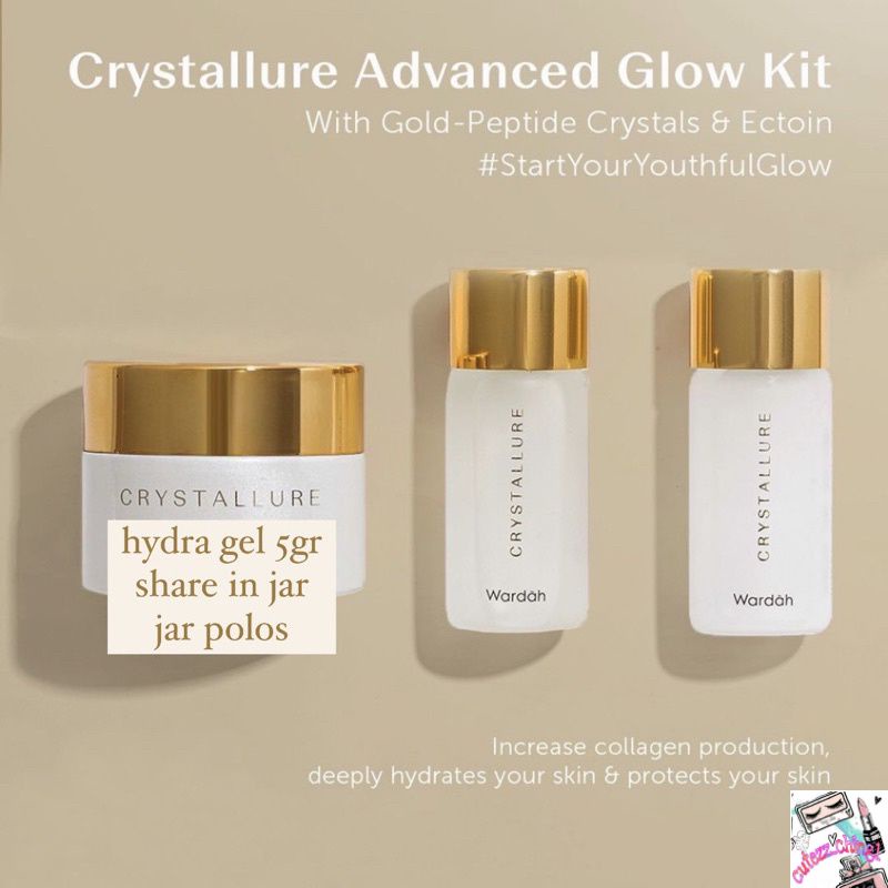 ☃Cutezz_Ching1☃ Wardah Crystallure Advanced Glow Kit-Antiaging untuk kulit glowing