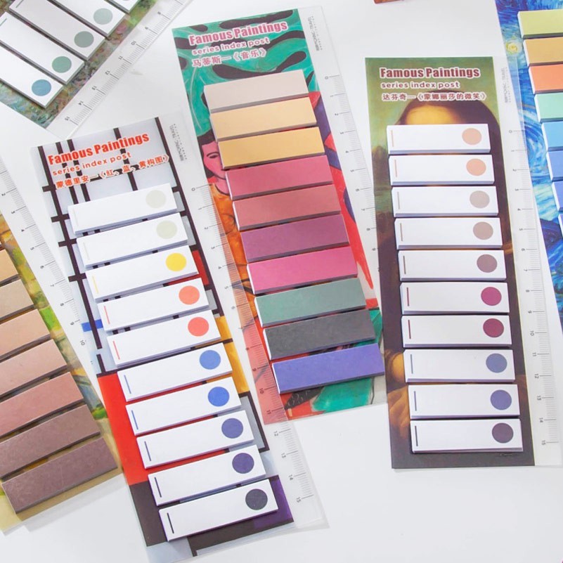 

Famous Painting Color Label Sticky Notes / Sticky Notes Warna
