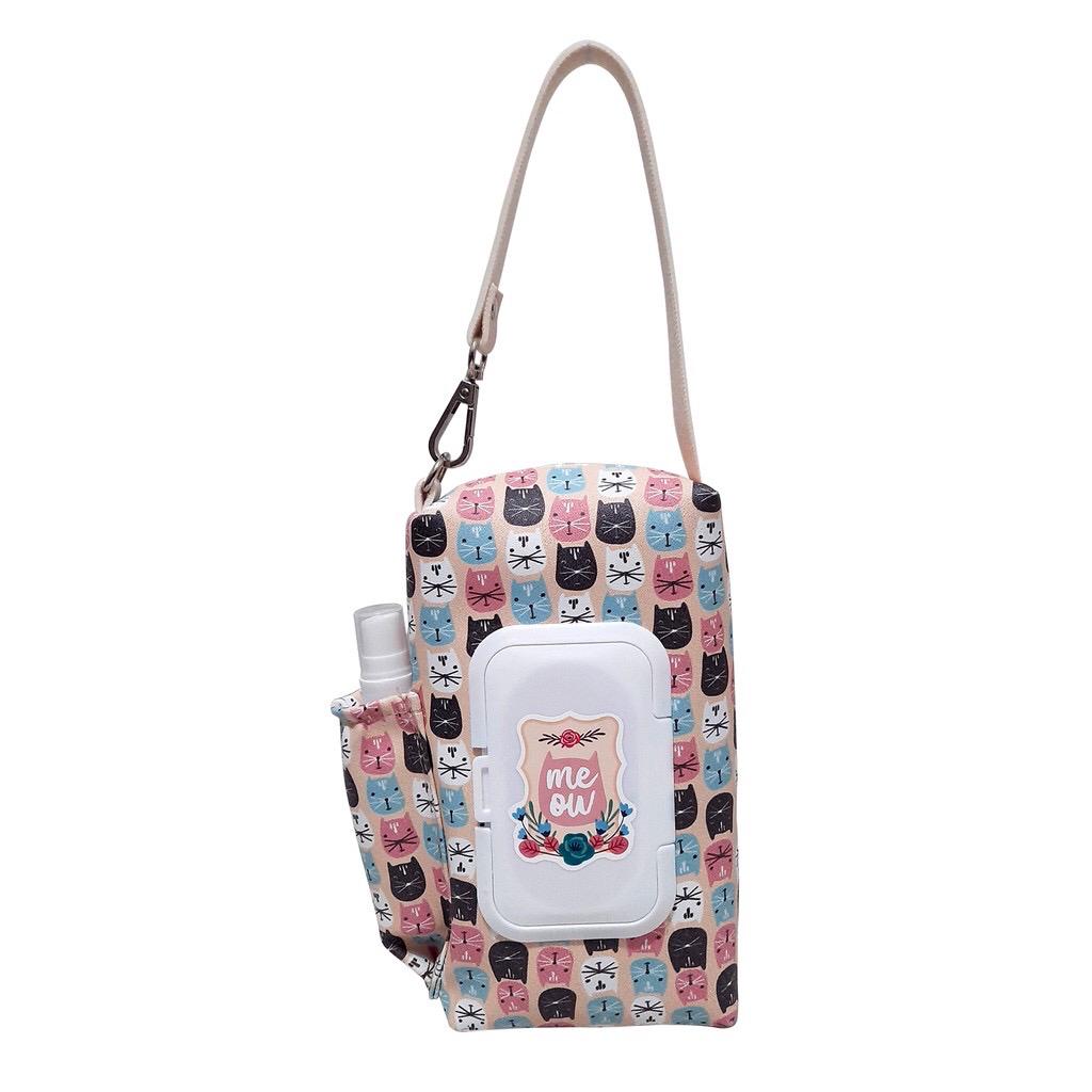 TAS POUCH Tissue 3 in 1 / TUTUP TISSUE KERING TISSUE BASAH HAND SANITIZER GAMBAR KARAKTER