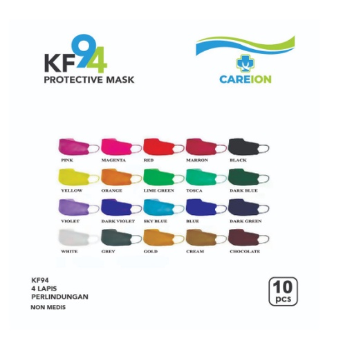 Masker Kf94 isi 10 pcs warna warni