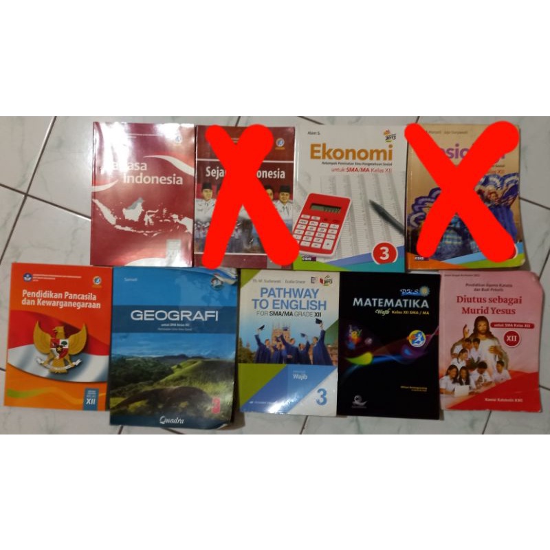 

[PRELOVED/BEKAS] BUKU CETAK PELAJARAN KELAS 12
