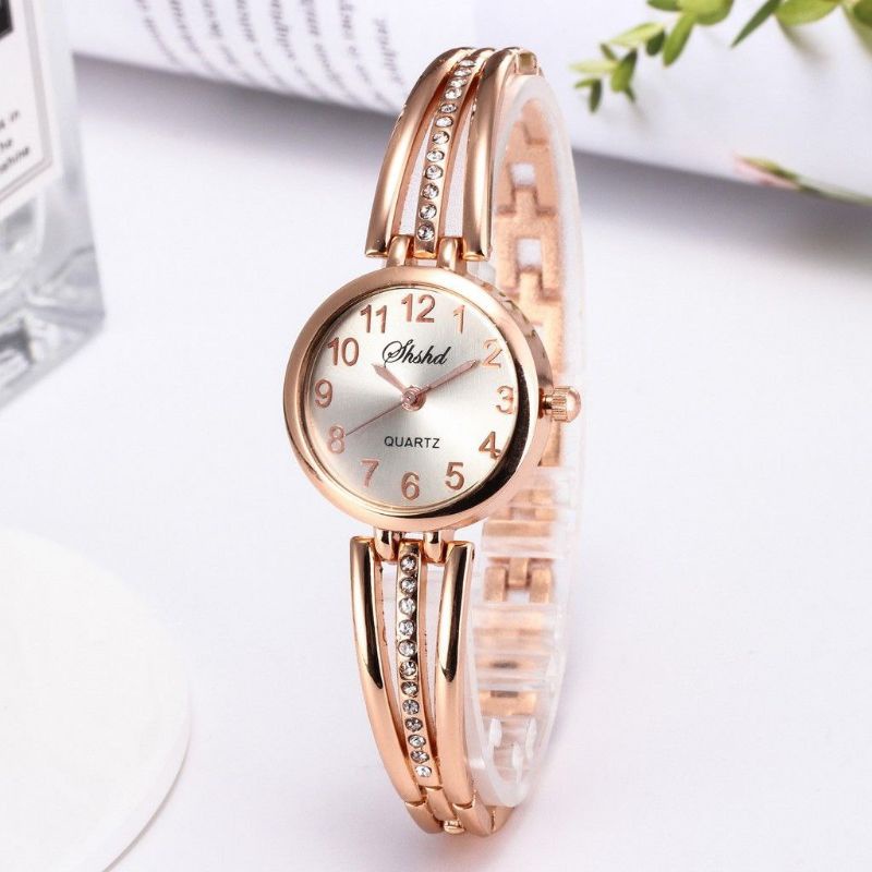 jam tangan wanita korea model gelang analog fashion elegan cantik bagus murah