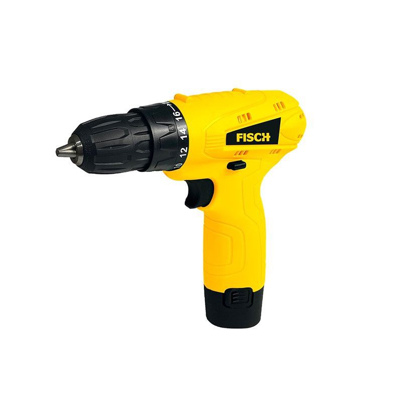 RRMS FISCH FC1260 Cordless Drill Bor 10mm Alat Pertukangan Kuning