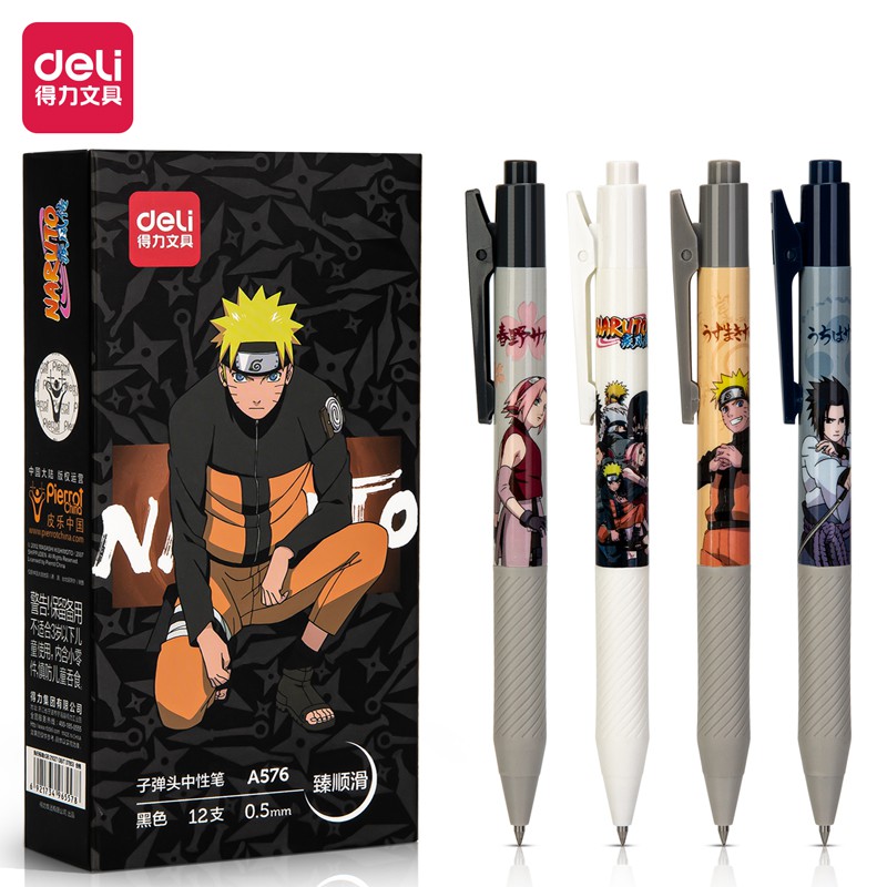 

Deli Gel Pen / Pulpen Gel Cetek 0.5mm Tinta Hitam Desain Naruto A576