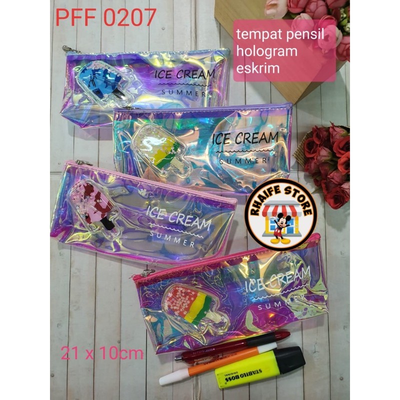 

Tempat Pensil Hologram Ice Cream Summer