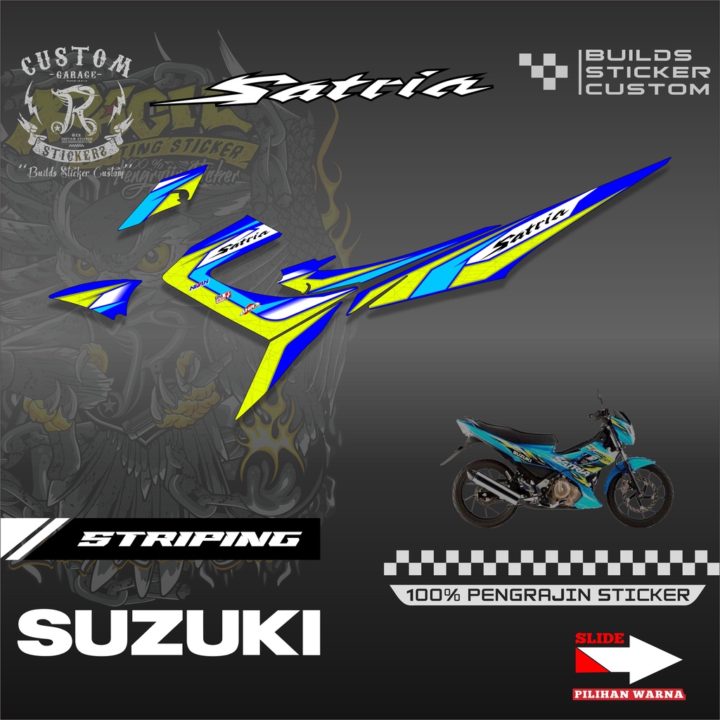 Sticker Striping Variasi Satria Fu 2014 - Striping Motor Satria Fu 2014