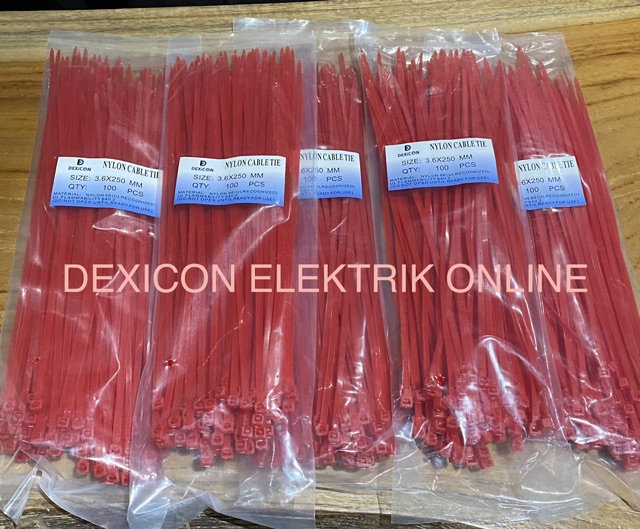 kabel ties 25 cm/cable ties/tali ties/kabel ties warna/kabel ties grosir/ties/kabel pengikat/Cv