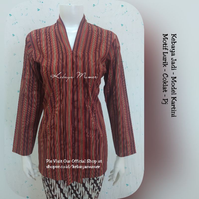 Kebaya Murah Jadi Lurik Kartini Modern. Kebaya Lurik Kartini. Lurik Kartini. Kebaya Lurik-6