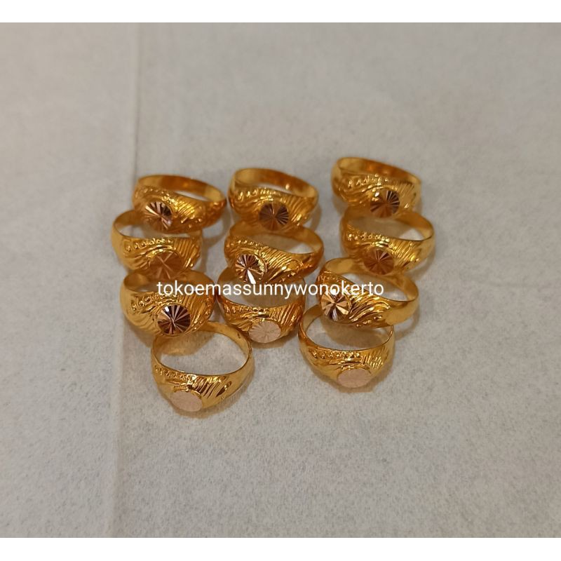 Cincin bayi baru lahir newborn baby emas asli 300%