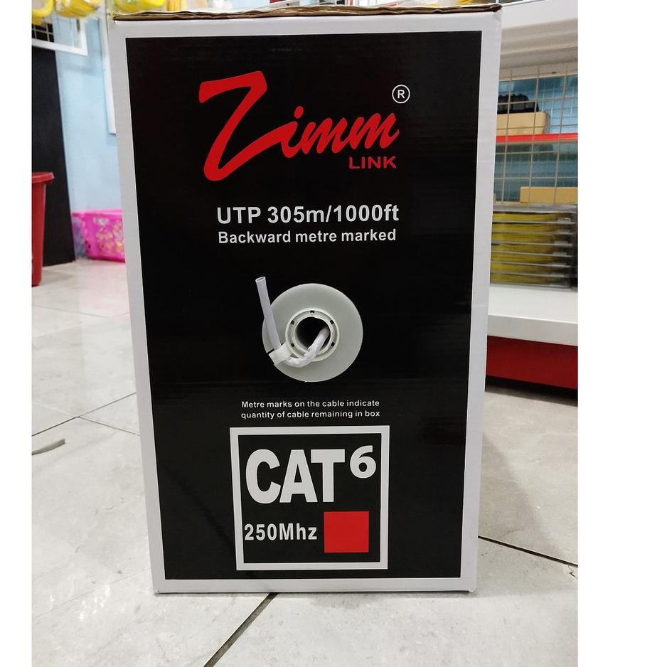 Baru Kabel Lan Utp Cat 6 Cca Indoor Zimmlink Ecer Permeter Shopee Indonesia