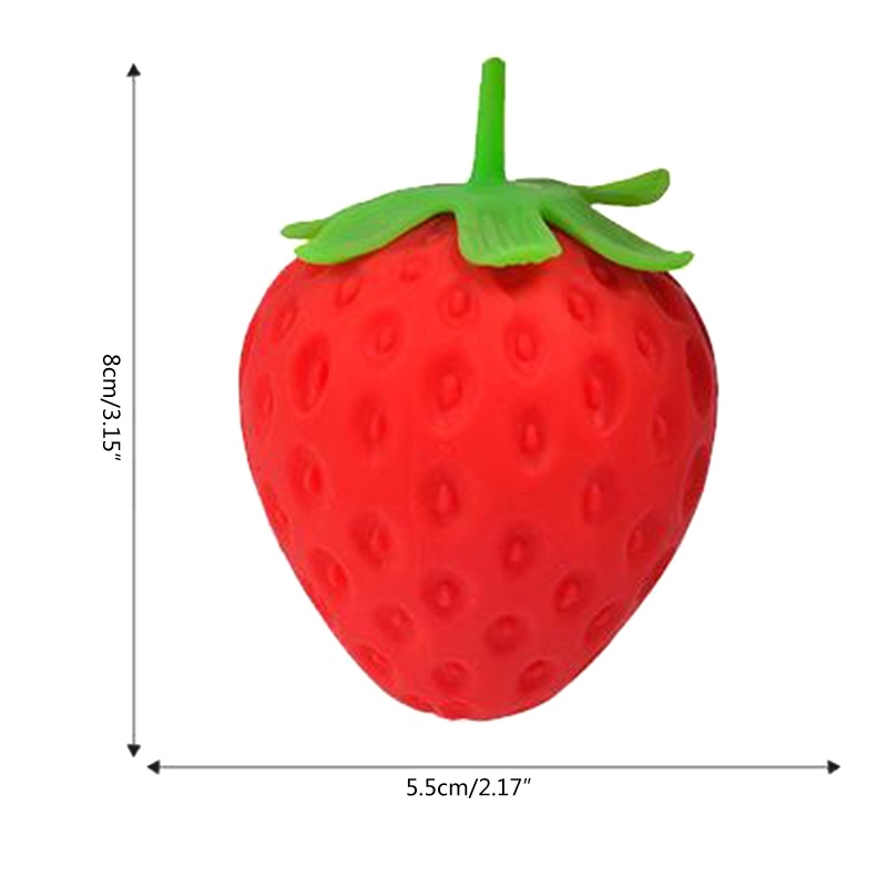 Mary Squishy Mainan Strawberry Untuk Bermain UV Printing Sensory Fidget Vent Novelty Stress Relief Prank Gag Anak Dewasa Fa