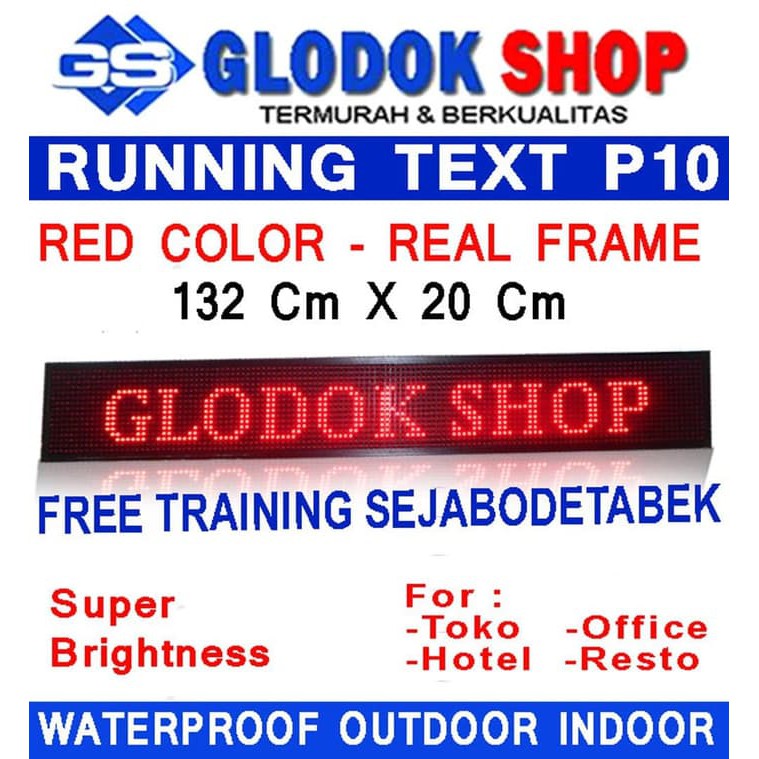 RUNNING TEXT MODUL MERAH / LED / MODUL MERAH RUNNING TEXT