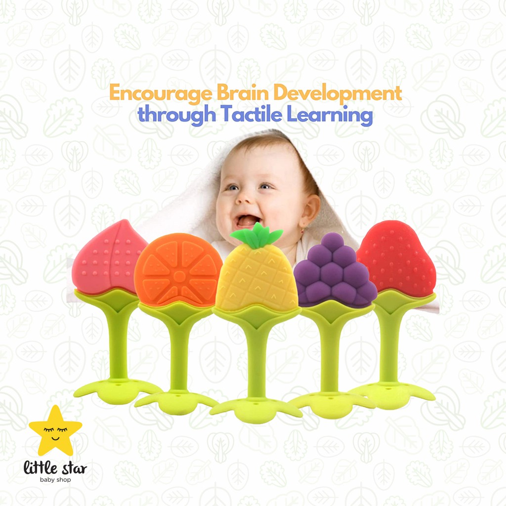 Baby Teether | Gigitan Bayi Silikon Buah