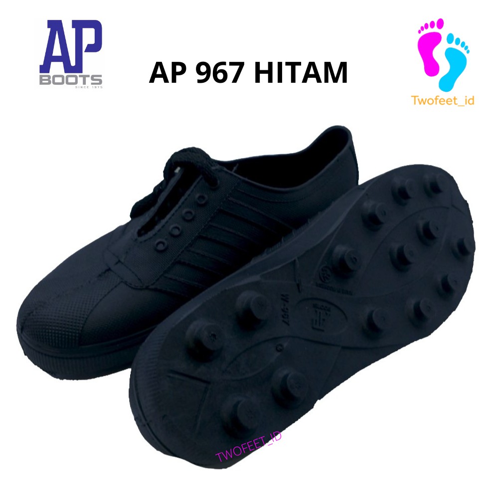 Sepatu Karet Ap Boots Multi Fungsi- Ap Pul Bola 963 Putih Dan 967 Hitam Ap Boot Sepatu Petani &