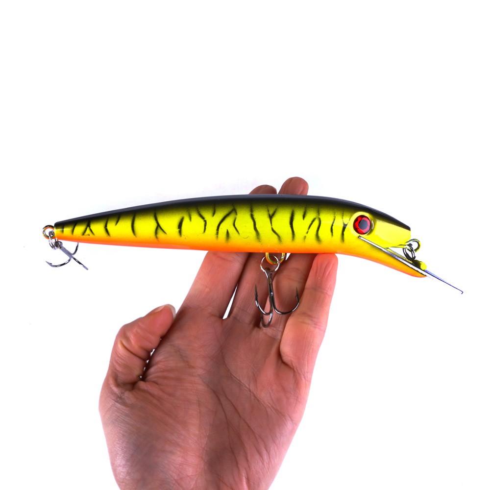 Hengjia 5pcs 19.7cm/45g Minnow Umpan Pancing Ikan Swimbait Fishing Lure metal tongue Sinking Bait