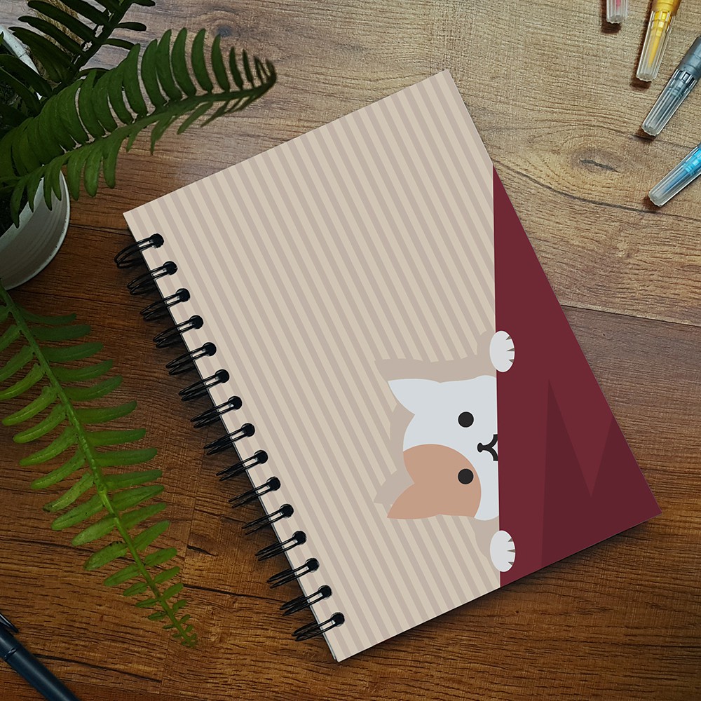 

Buku Agenda "Animal Cat" - Hard Cover Ring A5 Warna [Lokagenda Planner]