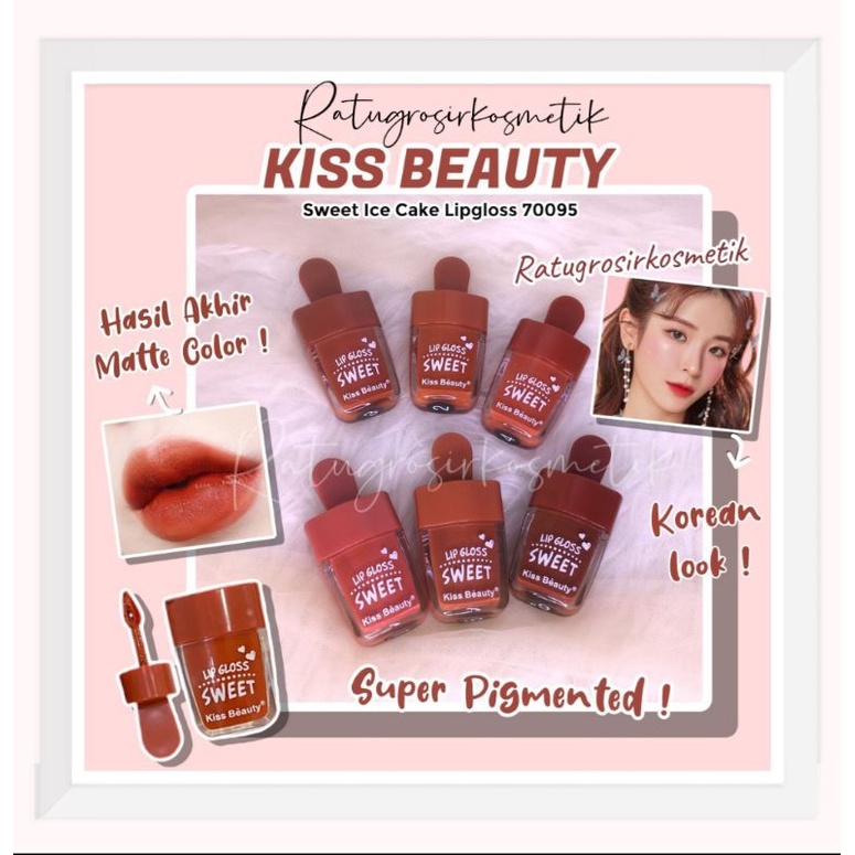 [PER 6 PCS] LIP GLOSS KISS BEAUTY SWEET NO.70095-03