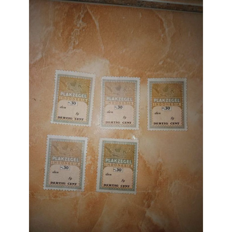 

materai lama plakzegel 30sen