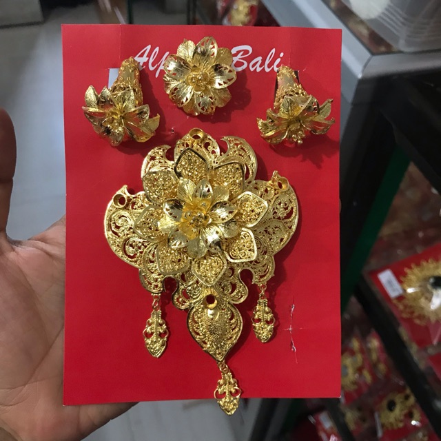 Set Bros Windusara TM Alpaka (Giwang Cerorot / Subeng Bali)