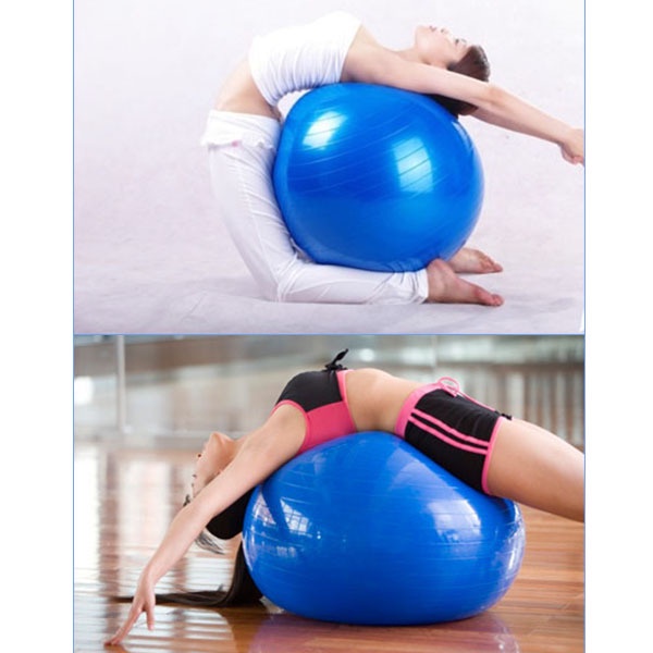 BOLA YOGA BALL FITNESS GYM SENAM PILATES OLAHRAGA DIAMETER 65cm LENTUR EMPUK ANTI SLIP / Bola Yoga Pilates Fitness Gym Warna Biru / bola fitnes / bla fitness / bola pitnes / pitness / bola senam / bola yoga / alat bola senam / senam bola