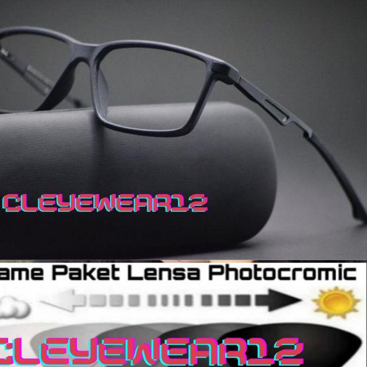 DISKON  9.9 kacamata pria/free lensa photocromic antiradiasi uv/kacamata/kacamata minus [KODE 534]