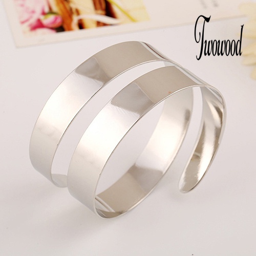 Gelang Bangle Spiral Gaya Punk Untuk Wanita