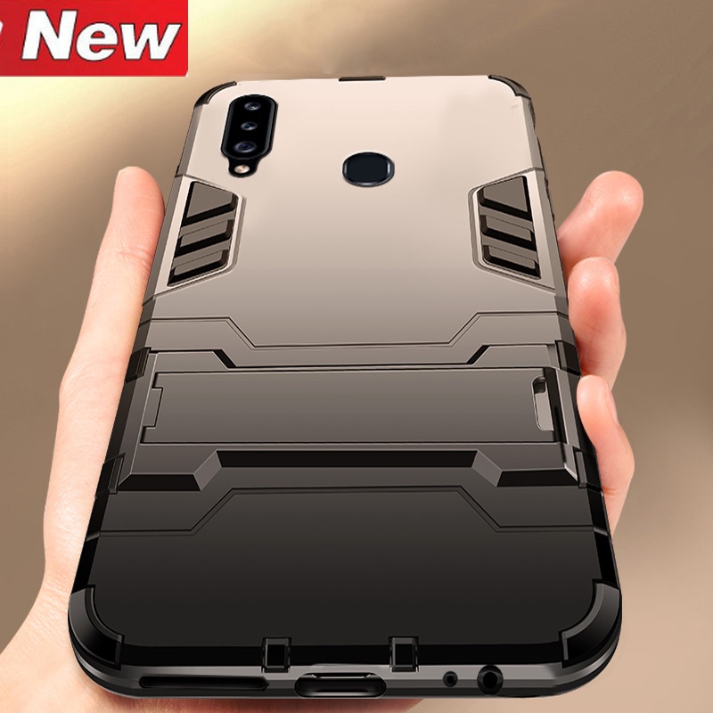 Casing Hard Case Armor PC + Silikon Anti Benturan Untuk Samsung Galaxy A20S / A20S