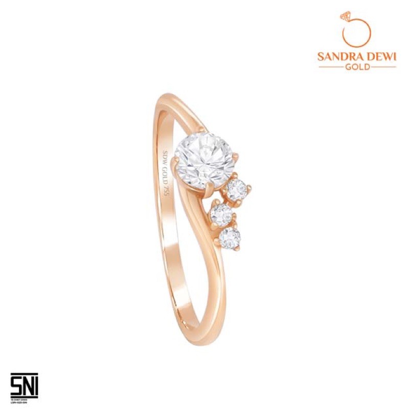 Cincin Son Series by Sandra Dewi Gold Kadar 18K RI200268