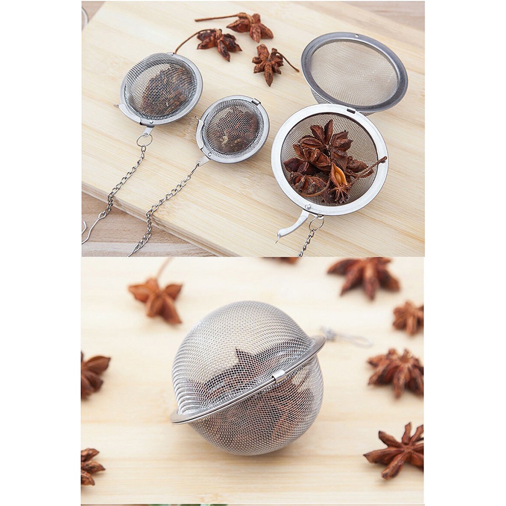 JETTING Filter Saringan Teh Reusable Tea Infuser Strainer - Silver