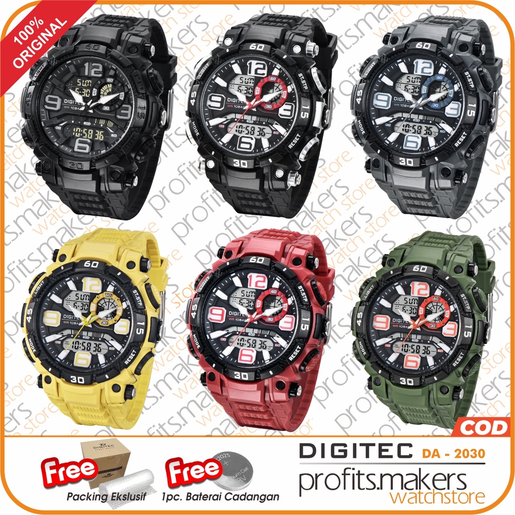 DIGITEC DA 2030 / DA-2030 / DA2030 DG Watch Jam Tangan ORIGINAL