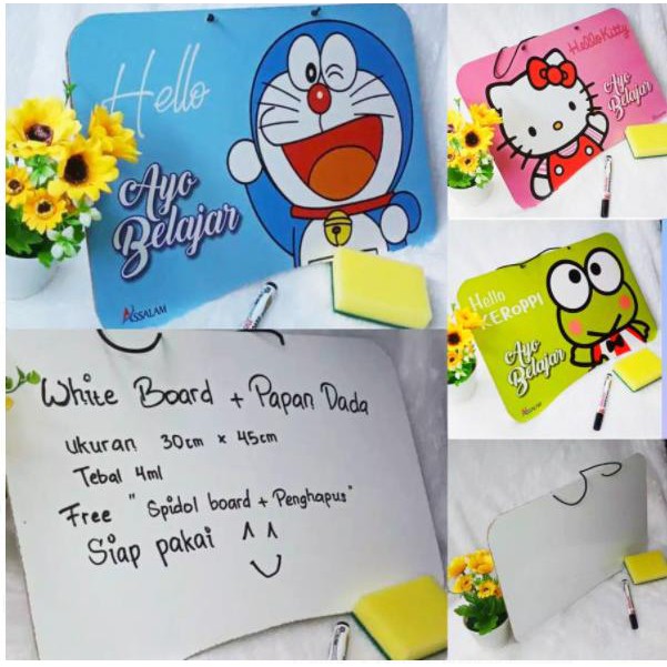 

[ KARAKTER ] PAPAN TULIS PUTIH TEMPEL WHITE BOARD 30X45 CM winsh09 Buru Order