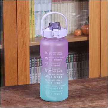 SB168 Botol Minum 2 Liter Motivasi Penanda Waktu / Botol Minum 2000ML Kapasitas Besar