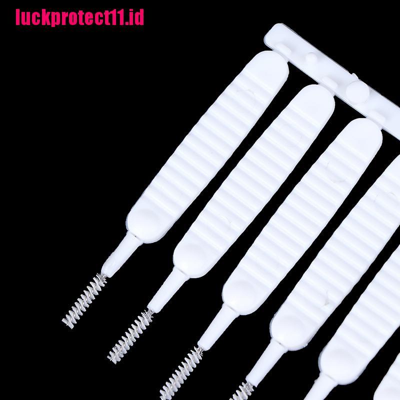 (LUCK11) 10pcs / set Sikat Pembersih Lubang Gap Anti Sumbat