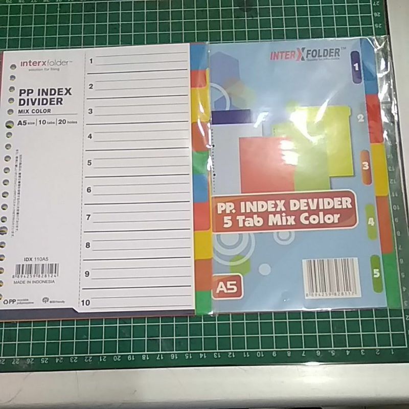 

Divider A5 Inter X Bahan Plastik