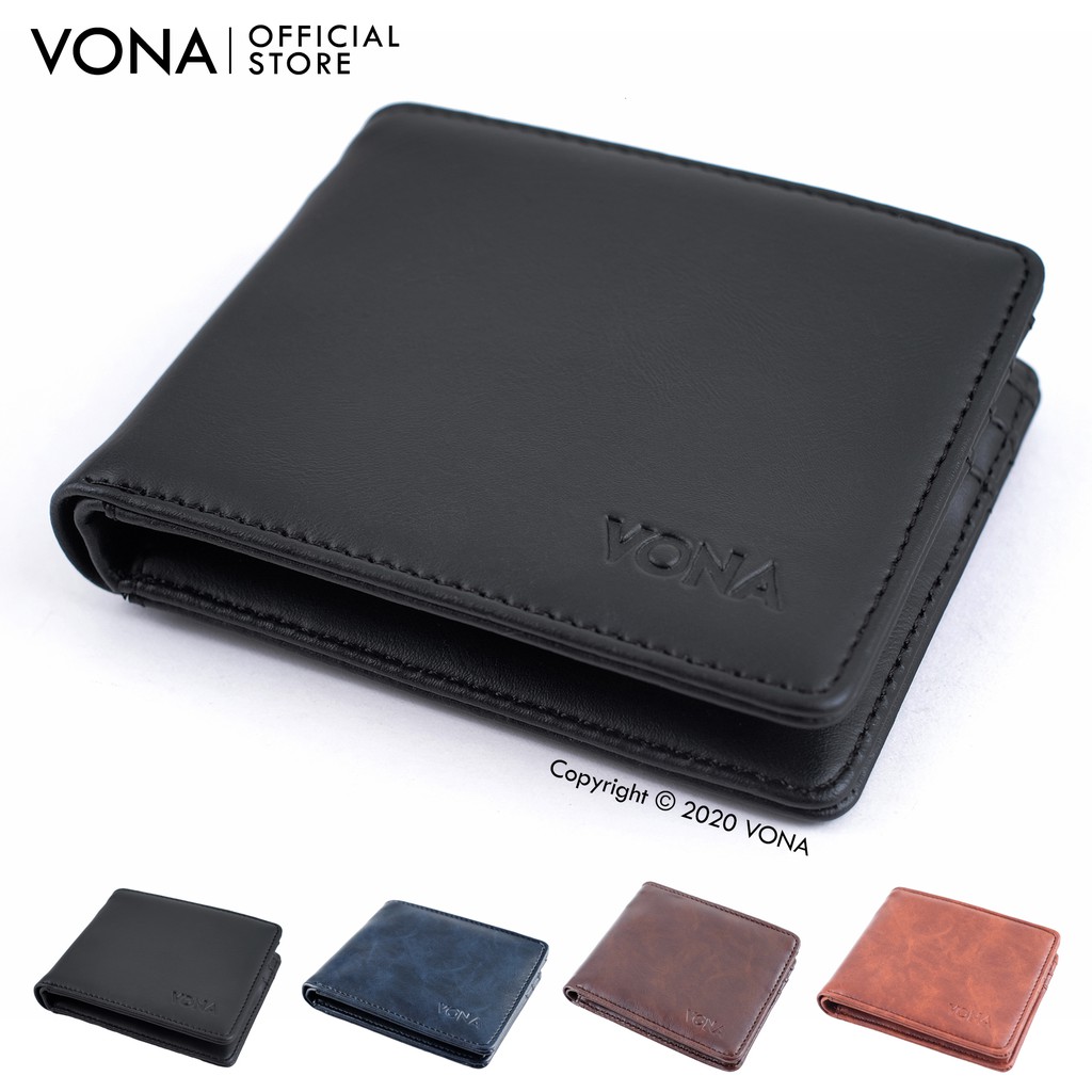 VONA Dompet Pria Kulit PU Dompet Kartu Keren JET 