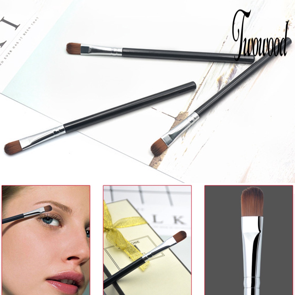 5 Pcs Brush Eyeshadow Contour Blending Shader Portable Bahan Bulu Lembut Untuk Makeup Pemula