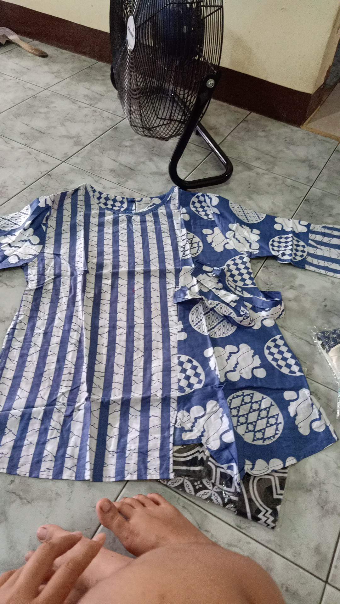 Blus Ziggy Tali Lawasan Heyna Monochrome Motif Warna Batik Wanita Cewek Katun Premium Modern