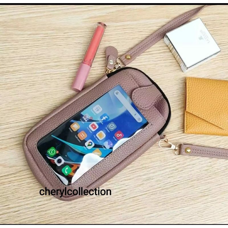 Tas Hp Mika/Tas Hp Wanita Slempang/Dompet Hp dan Uang