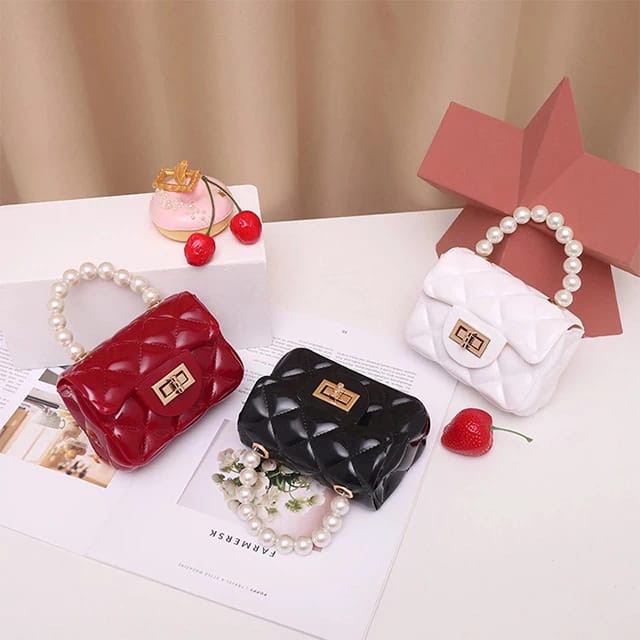 ♥TMALL88♥ Tas Mini Jelly Glossy Rubber Bag Korea