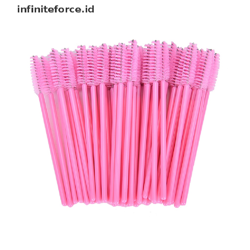 50 Pcs Brush Maskara Bulu Mata Sekali Pakai Untuk Makeup