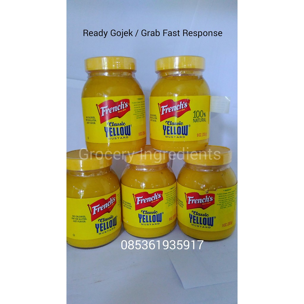 

French'S Classic Yellow Mustard 250Gram L Classic Yellow Mustard