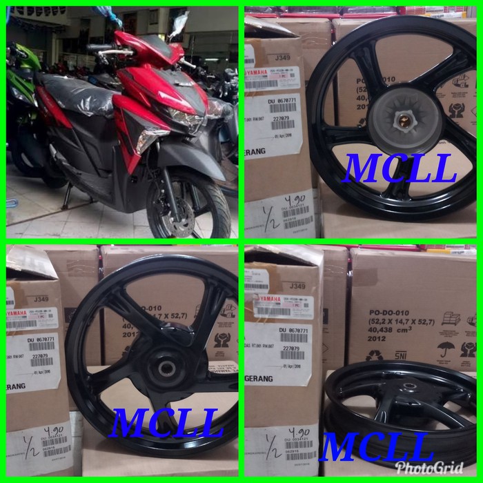 VELG RACING SOUL GT 125 BLUE CORE BELAKANG ORI YAMAHA 2SX-F5338-00-33