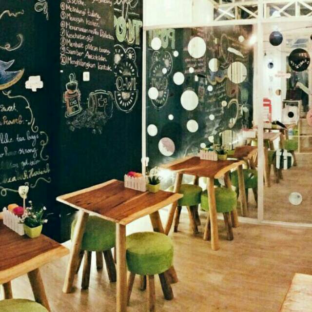 Meja kursi cafe unik